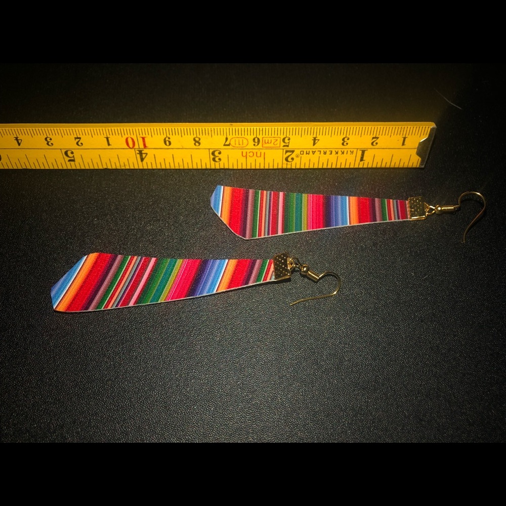 Vegan leather earrings